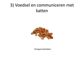 3) Voedsel en communiceren met kattenDroogvoer/brokken