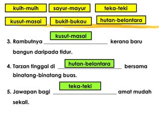 Kusut Masai Contoh Ayat