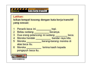 Kata Kerja Transitif