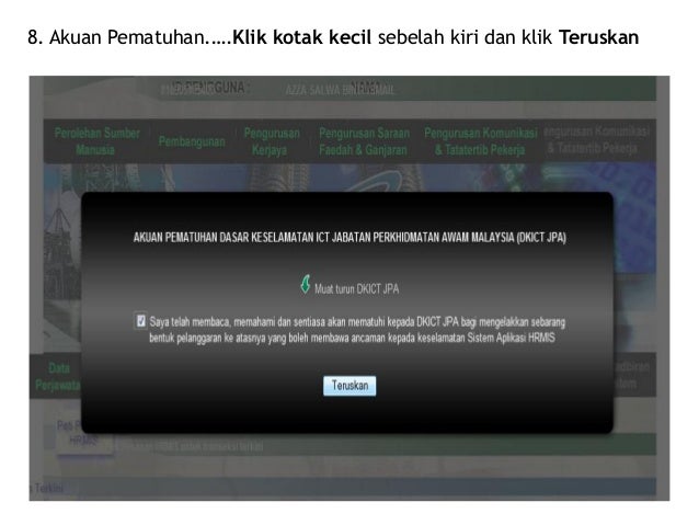 Ubah Kata Laluan Baru Hrmis