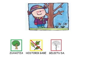 ZUHAITZA HOSTORIK GABE GELDITU DA.
 