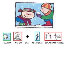 ELURRA ARI DU ETA AITAREKIN JOLASEAN NABIL.
+
 