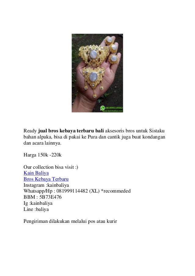 Bros Kebaya Terbaru online Whatsapp/Hp : 081999114482