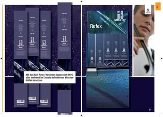 IW




Mit den fünf Refex-Varianten lassen sich 99 %
aller weltweit im Einsatz beﬁndlichen Wischer-
blätter ersetzen.




                                                 27
 