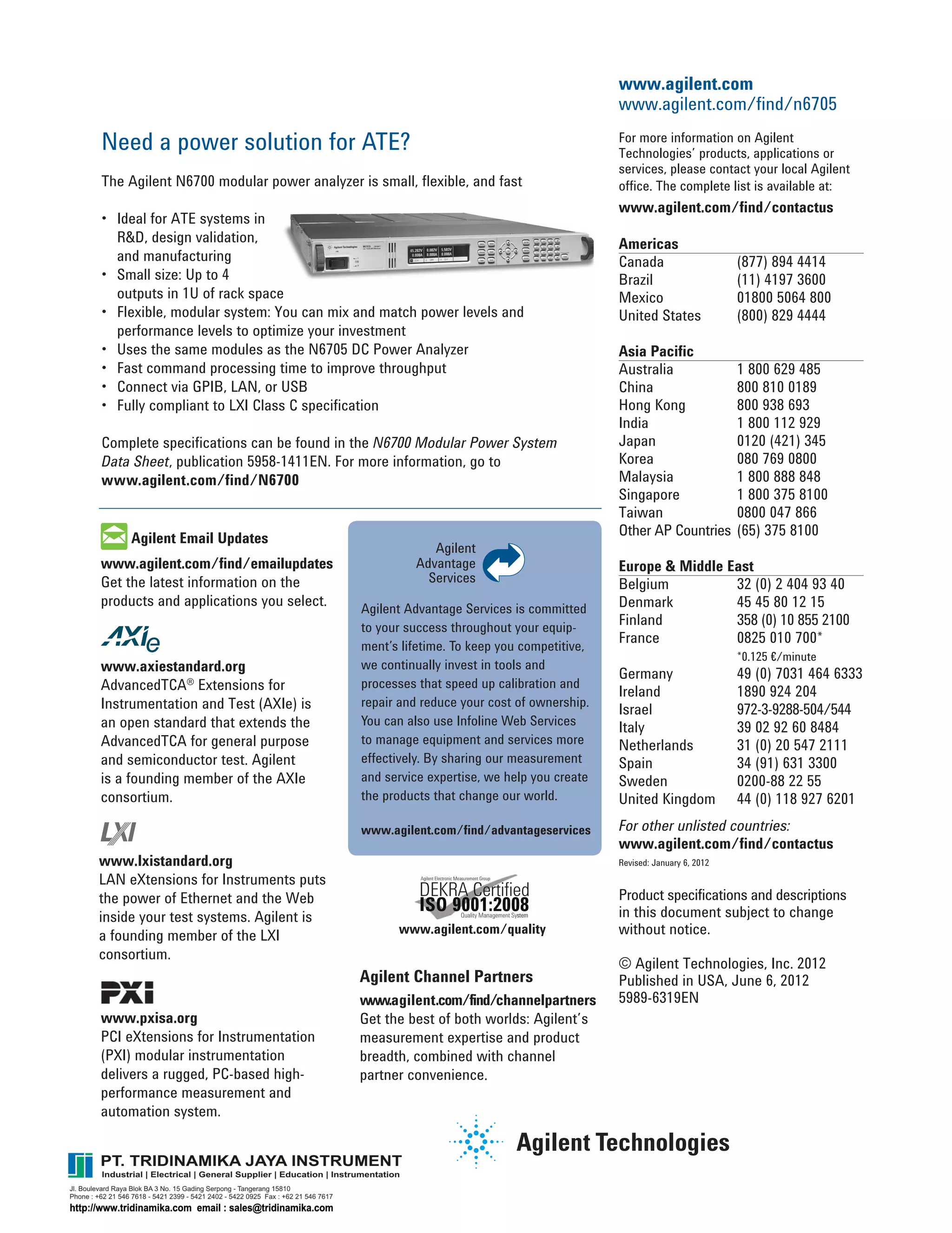 Katalog agilentdcpoweranalyzern6705 btridinamika PDF