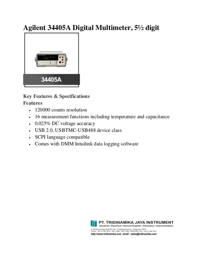 Katalog agilentdigitalmultimeter34405 atridinamika