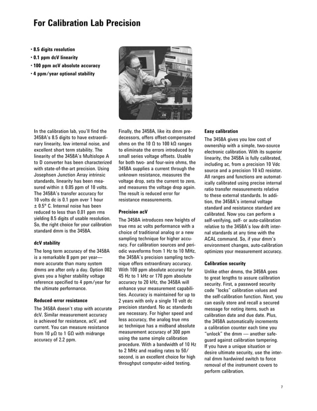 Katalog agilentdigitalmultimeter3458 adigitalmultimetertridinamika PDF