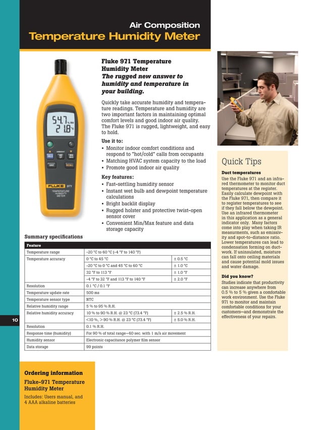 Katalog flukehvactoolsindoorairqualitybytridinamika PDF