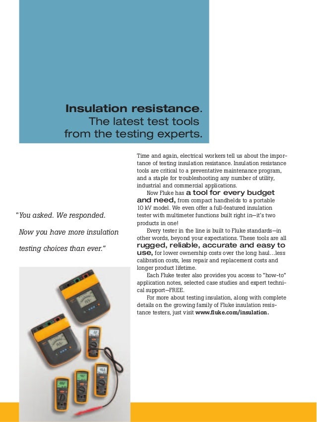 Katalog flukeinsulationresistancetestingbytridinamika