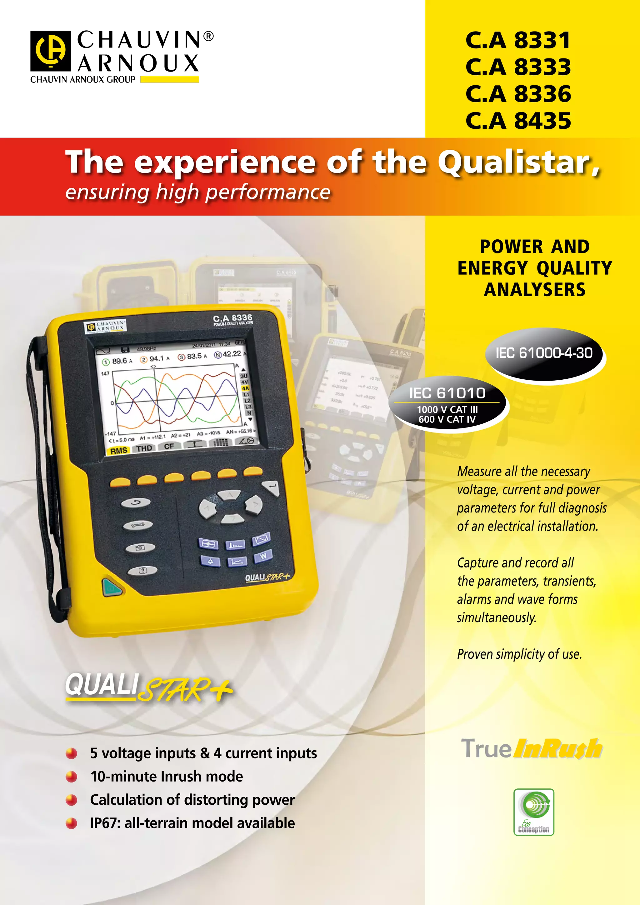 Katalog produk chauvin arnoux power quality analyser ca8336 by