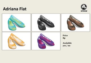Adriana Flat Price  Rp Avalaible  yes / no 