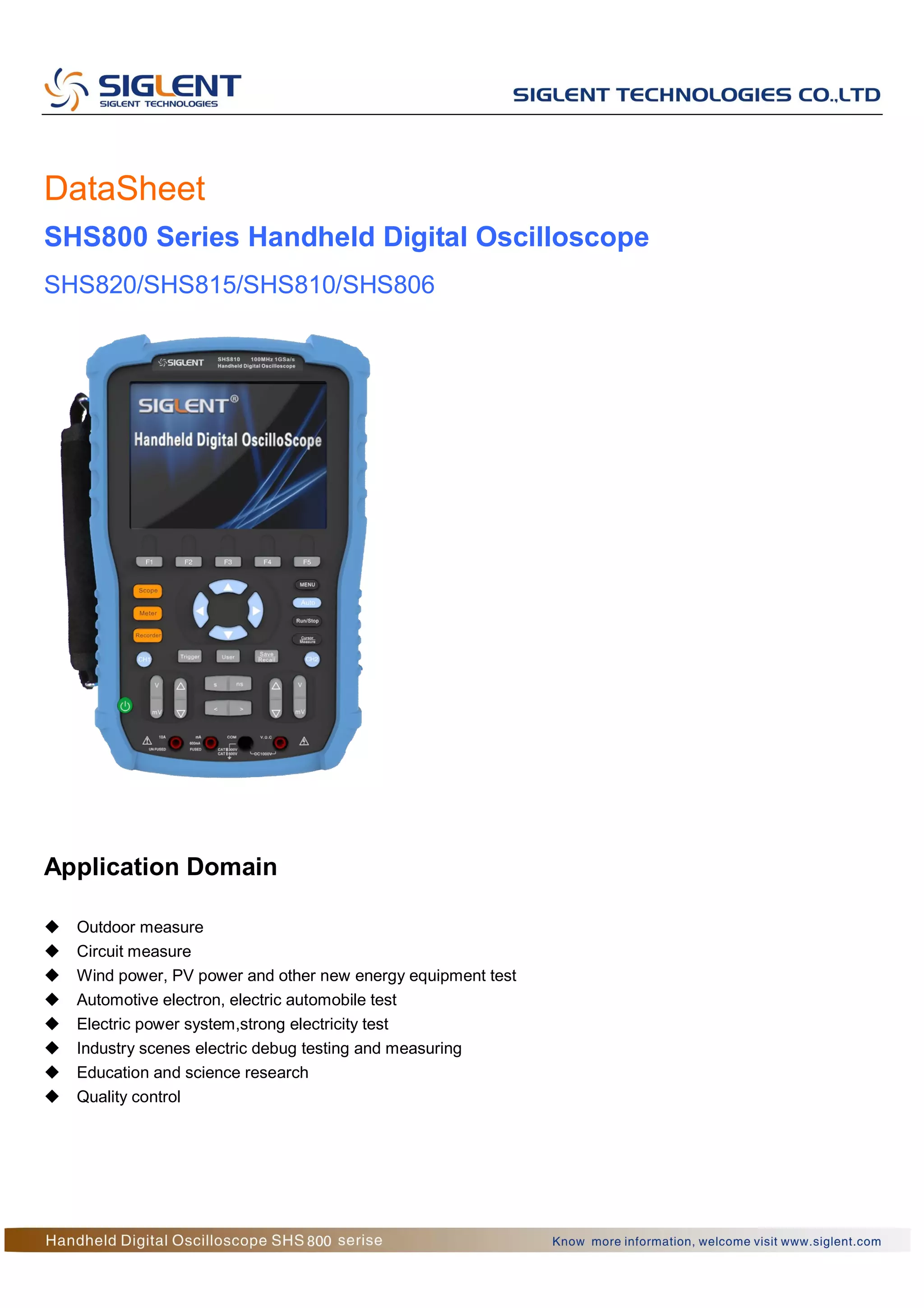 Katalog siglenthandhelddigitaloscilloscopeshs800seriestridinamika