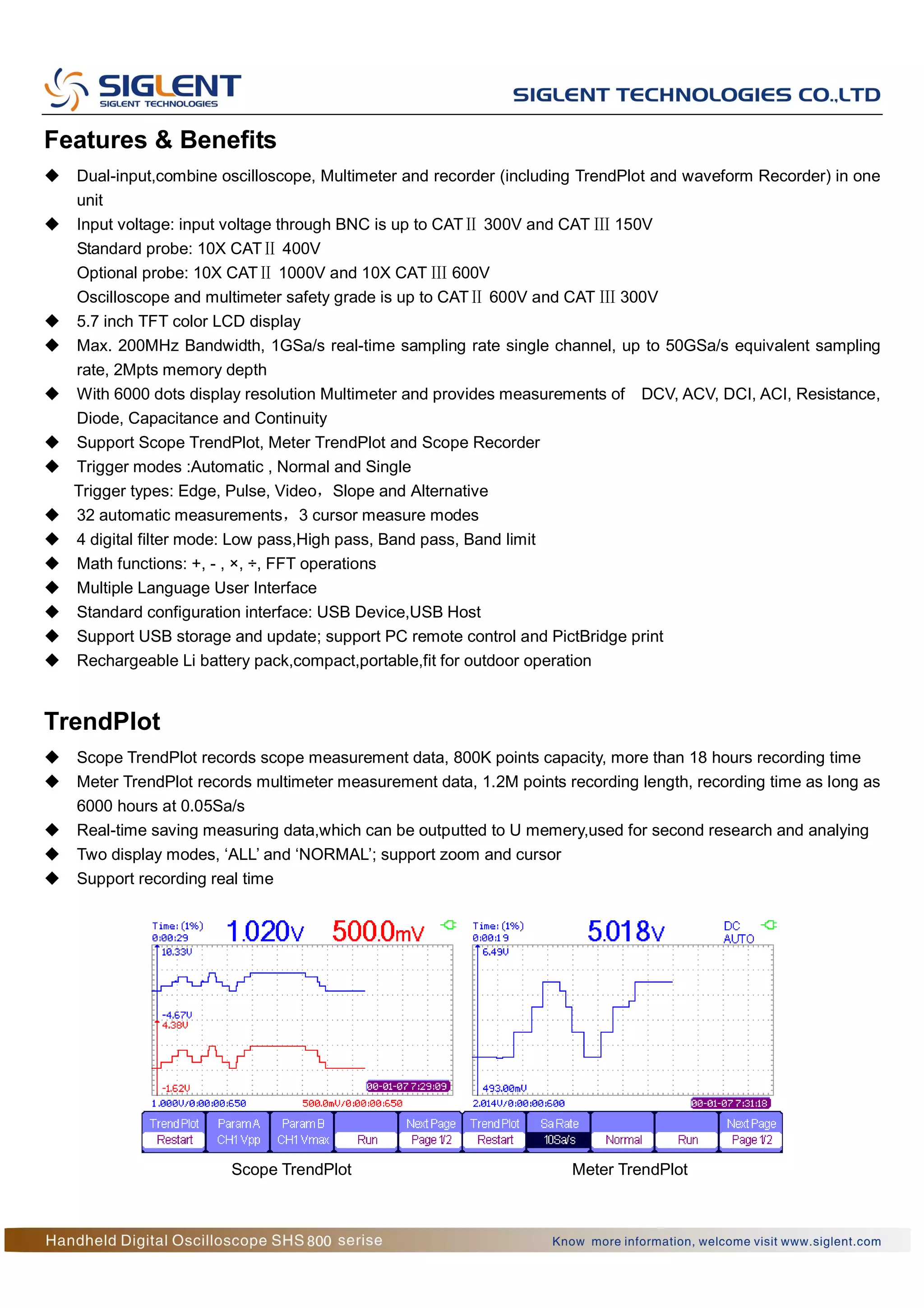 Katalog siglenthandhelddigitaloscilloscopeshs800seriestridinamika