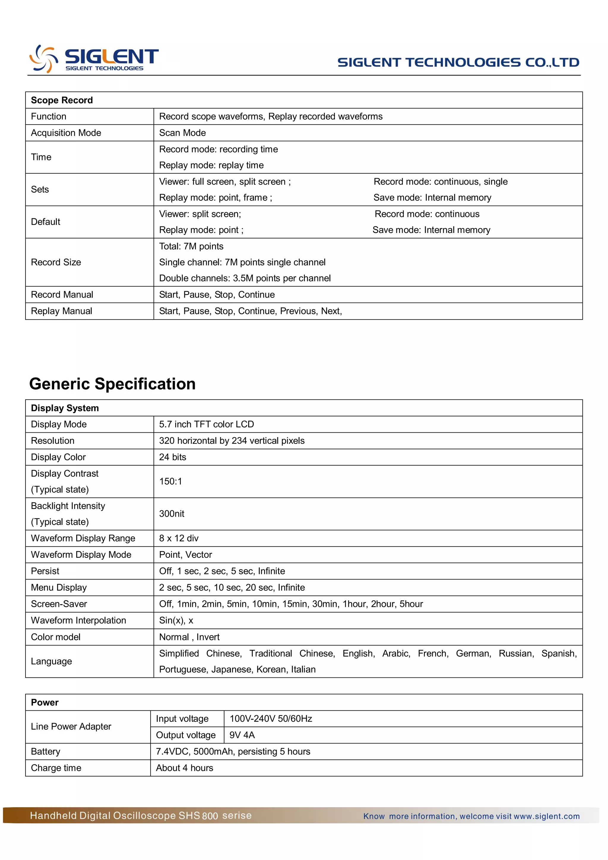 Katalog siglenthandhelddigitaloscilloscopeshs800seriestridinamika