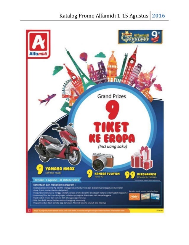 Katalog promo alfamidi Periode 1-15 Agustus 2016