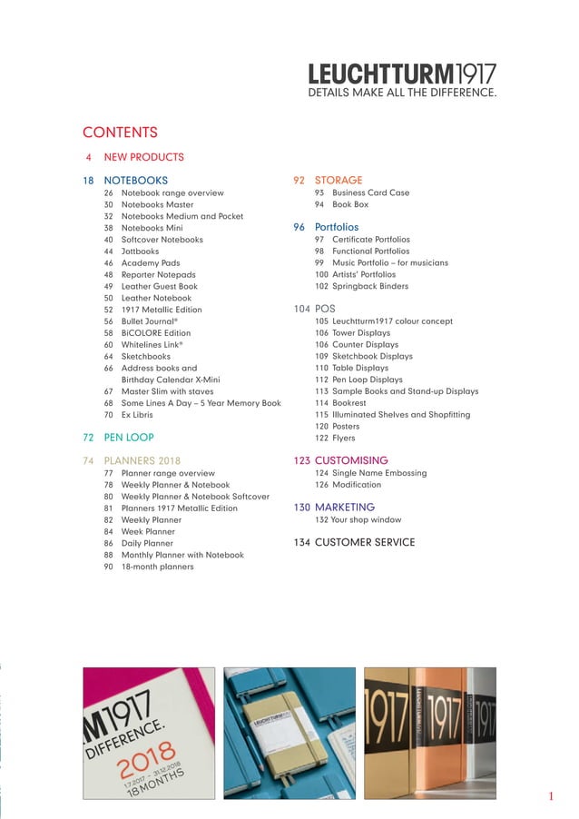 LEUCHTTURM1917 Catalogue 2017 PDF