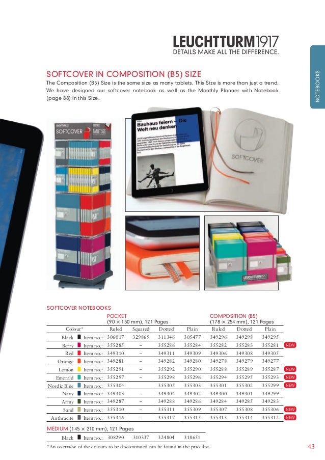 LEUCHTTURM1917 Catalogue 2017