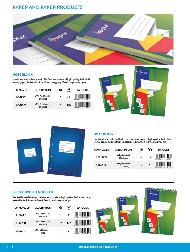 Forpus office supplies catalog 2018