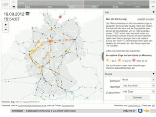 LOD-Basics: „open“-wozu ?
37




     Christoph - Kataloganreicherung à la Linked Open Data   2012-09-27
 