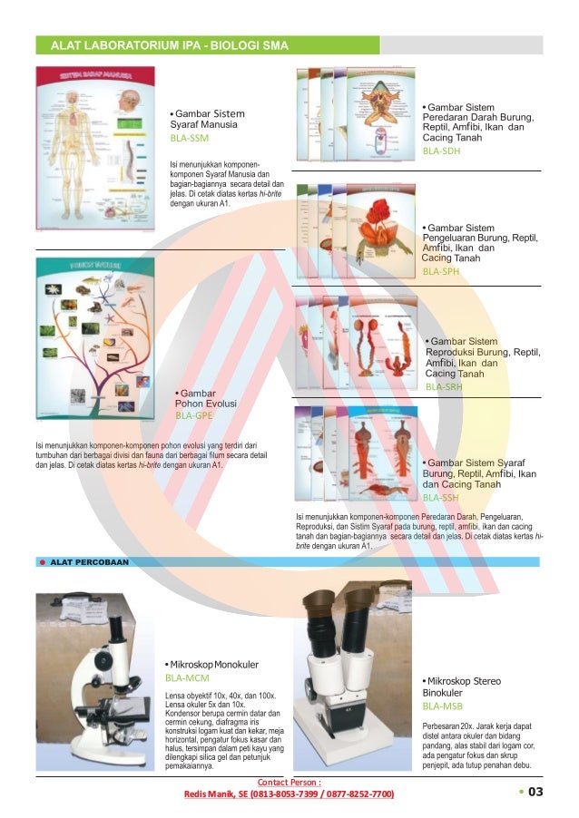 Alat Laboratorium Biologi SMA 2022 CV ASAKA PRIMA