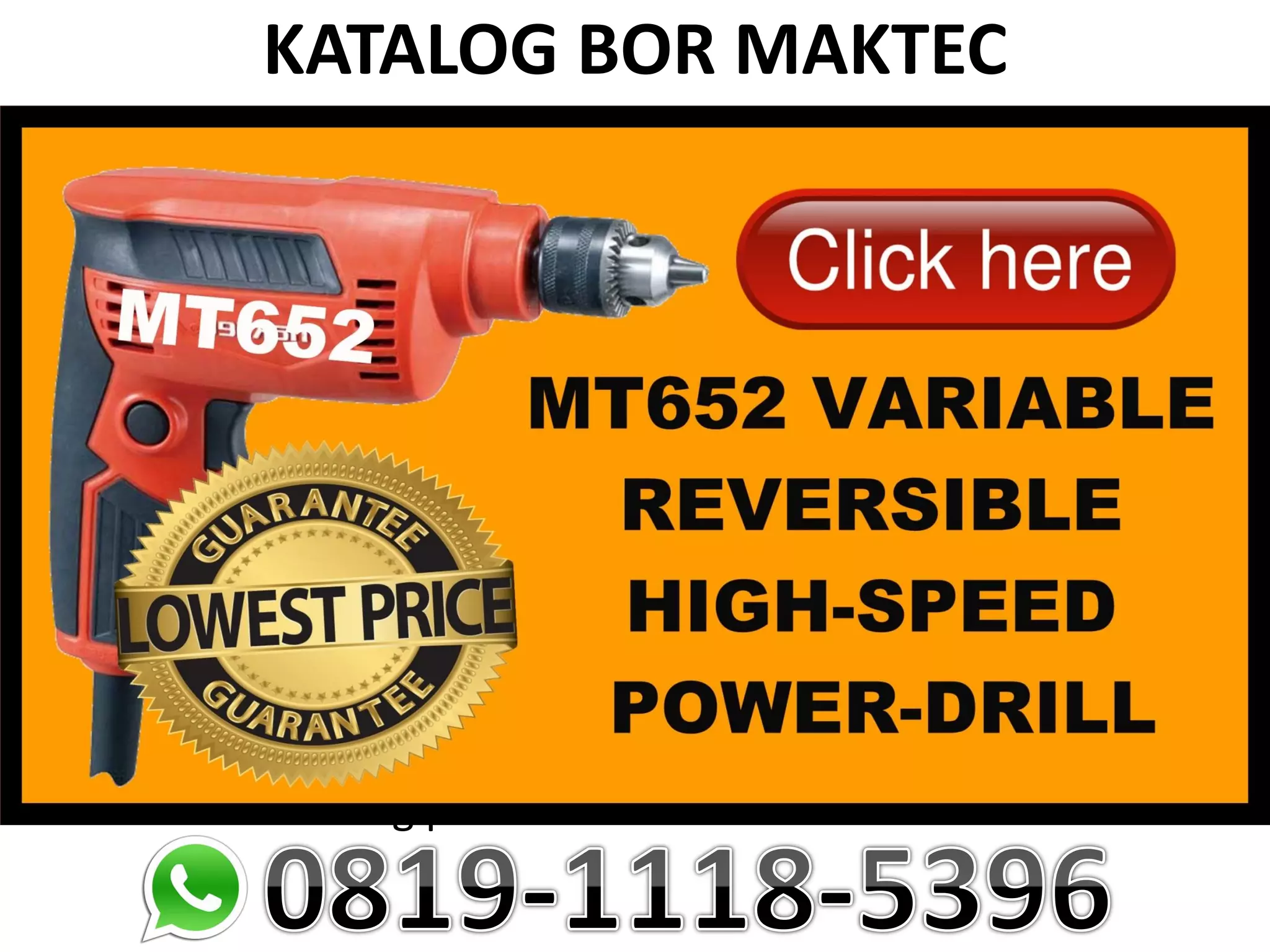 Katalog bor makita PDF