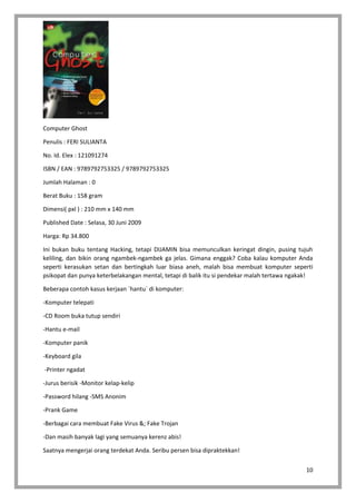 Katalog buku feri sulianta 2018 | PDF