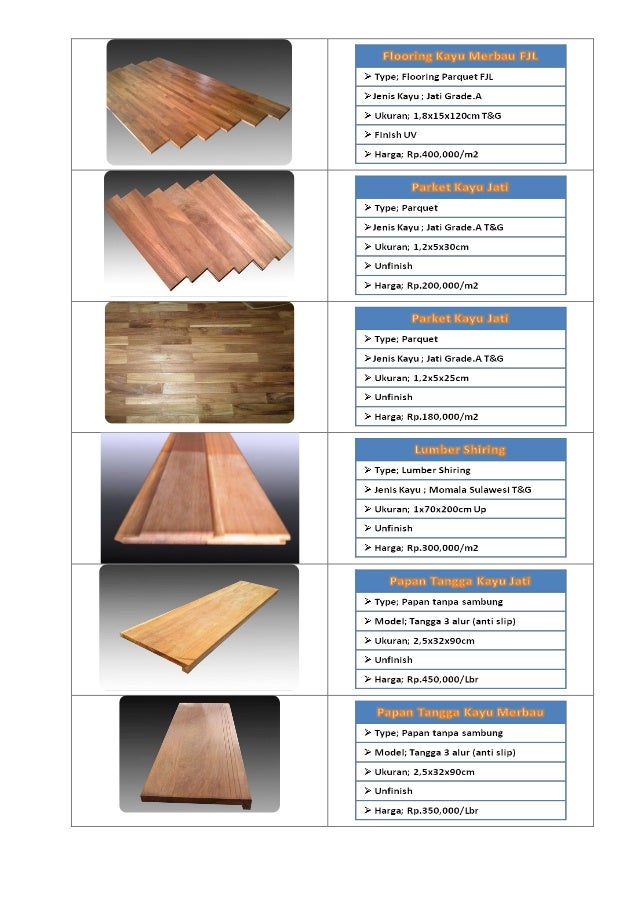 Katalog harga lantai kayu 