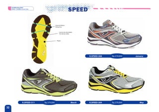 JomaRunning 2013
     SPRING / SUMMER COLLECTION




                                                Lineas de flexion
                                                Flexing lines



                                                      Caucho dos densidades
                                                      Two density rubber




                                                  Phylon




                                                                                R.SPEED-308   Rp.379,000   January




                     R.SPEED-311   Rp.379,000                           March   R.SPEED-309   Rp.379,000      May

32
 