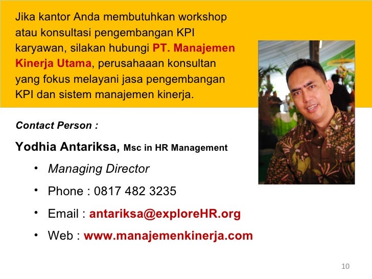 KPI SDM, KPI Marketing, KPI Finance dan KPI Produksi