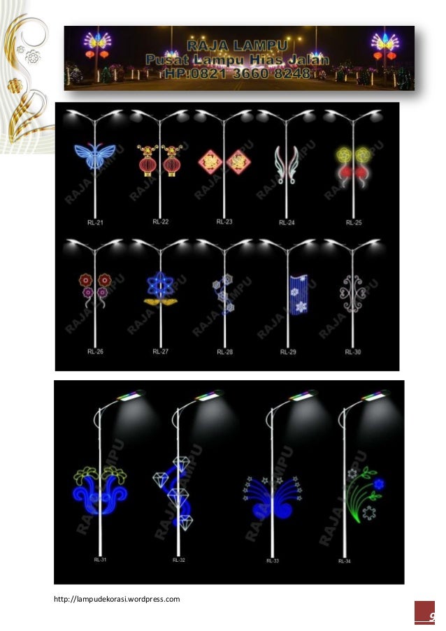  LAMPU  HIAS  JALAN  DEKORASI  TIANG LAMPU  PJU 2021