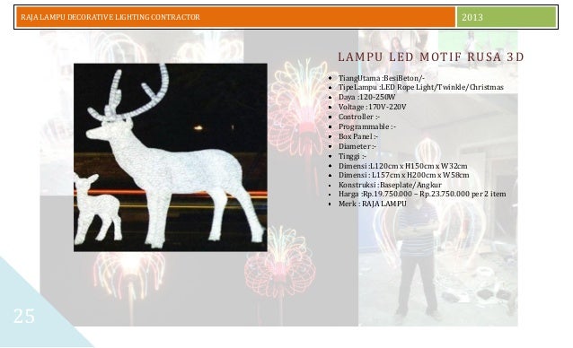 Daftar Harga  dan Katalog Lampu Hias 2014