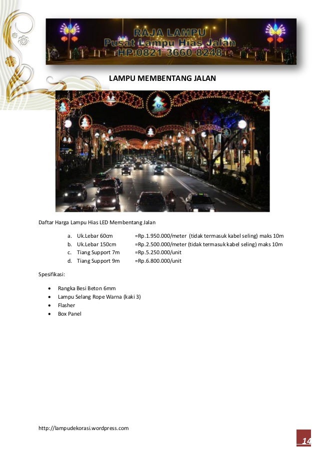 Konsultan Perencana Lampu Hias