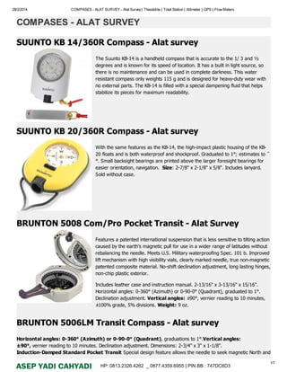 Katalog penjualan alat survey asep yadi hp 081323264262 _ 087743596955 ...