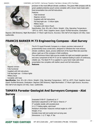 Katalog penjualan alat survey asep yadi hp 081323264262 _ 087743596955 ...