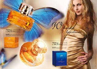 a
           k
           s
           m
           a
           d
           a
           w
           o
           s




                                                                  W krainie
           u
           s
           k
           u
           l




                                                                     łagodności
                  PERFUMY 50 ml      (zaperfumowanie 20%)


                     54,75 pln
ko lekc ja




                                           | 1095,00 Pln/1l

                  FM 287 | kuszący aromat bobu tonka, chińskiej
                  lukrecji, ambry, migdałowca oraz jaśminu.




                                                                  PERFUMY 50 ml        (zaperfumowanie 20%)


                                                                     54,75 pln               | 1095,00 Pln/1l

                                                                  FM 293 | Bogaty, ciepły aromat wanilii,
                                                                  bluszczu, mandarynki, jaśminu i cedru.




                                                                                                                Produkty FM są oryginalnymi produktami FM GROUP World
 www.perfumy.fm




    26                                                                                                          27
 