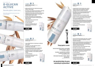 FM kn1
KREM NAWILŻAJĄCY 30 ml
Moisturising face cream
FM kp1
KREM PÓŁTŁUSTY 30 ml
Semi-rich face cream
FM sr1
SERUM DO TWARZY 30 ml
Face serum
FM kt1
KREM TŁUSTY 30 ml
Rich face cream
	 zawiera składniki odżywcze i regenerujące oraz delikatnie 	
	natłuszczające
	 beta-glukan z owsa wnika w głąb skóry, aktywnie
	 ją odbudowując i uelastyczniając
	 estry wyższych kwasów tłuszczowych z oleju lnianego 	
	 pomagają utrzymać właściwy poziom nawilżenia
	 olej kokosowy i masło shea zmiękczają skórę i zwiększają
	 jej jędrność, sprawiając, że staje się gładka i przyjemna
	 w dotyku
	 nie zawiera alergenów
	 przeznaczony dla osób w każdym wieku;
	 do codziennego stosowania,
	 rano i wieczorem
	 głęboko nawilża skórę, która z każdym dniem odzyskuje 	
	 witalność i zdrowy wygląd
	 beta-glukan z owsa wspomaga syntezę kolagenu, regenerując 	
	 skórę, poprawiając jej napięcie i spłycając zmarszczki
	 dodatek mleczanu sodu, gliceryny oraz kwasu hialuronowego 	
	 zapobiega przesuszeniu skóry i sprawia, że staje się ona
	 przyjemnie gładka i miękka w dotyku
	 pozyskane z oleju lnianego estry wyższych kwasów 	
	 tłuszczowych uelastyczniają skórę i odbudowują płaszcz 	
	 lipidowy naskórka
	 nadaje jednolity koloryt i przywraca blask
	 posiada lekką konsystencję
	 nie zawiera alergenów
	 przeznaczony do każdego rodzaju cery,
	 niezależnie od wieku; do stosowania
	 rano i wieczorem
	 o bogatej formule, dla osób w każdym wieku; zalecany 	
	 zwłaszcza do skóry suchej, odwodnionej i osłabionej 	
	 szkodliwym działaniem czynników zewnętrznych
	 beta-glukan z owsa i estry wyższych kwasów tłuszczowych 	
	 oleju lnianego zapewniają skórze odpowiedni poziom 	
	 nawilżenia i elastyczność
	 olej arganowy regeneruje warstwę lipidową naskórka
	 witaminy i fitosterole z oleju awokado działają zmiękczająco
	 hydrolat z oczaru wirginijskiego łagodzi zaczerwienienia 	
	 oraz reguluje wydzielanie sebum
	 doskonale dobrane składniki pielęgnacyjne natłuszczają skórę 	
	 i tworzą na jej powierzchni warstwę ochronną, zabezpieczając 	
	 przed wysuszeniem i działaniem czynników zewnętrznych
	 nie zawiera alergenów
	 przeznaczony do codziennej pielęgnacji,
	 rano i wieczorem
	 nowoczesny kosmetyk do każdego rodzaju skóry; szczególnie 	
	 polecany do cery z problemami trądzikowymi, wrażliwej, 	
	 zmęczonej i przesuszonej
	 zawarte w serum składniki aktywne przeciwdziałają zmianom 	
	 skórnym, łagodzą zaczerwienienia i wspomagają proces 	
	 odnowy komórek, chroniąc równocześnie przed szkodliwym 	
	 działaniem czynników zewnętrznych
	 srebro koloidalne działa na skórę antybakteryjnie i kojąco
	 beta-glukan z owsa nawilża i regeneruje
	 estry wyższych kwasów tłuszczowych z oleju lnianego, jako 	
	 bogate źródło kwasów omega 3, 6 i 9, poprawiają kondycję 	
	 skóry, ujędrniają i regulują wydzielanie sebum
	 nie zawiera alergenów
	 przeznaczone do regularnego stosowania
	 w zastępstwie kremu, najlepiej rano
	 i wieczorem
	 serum można również aplikować
	 na wybrane miejsca na twarzy i ciele,
	 wymagające specjalnej pielęgnacji
1926,67 PLN/1 l
57,80 PLN
1926,67 PLN/1 l
57,80 PLN
1926,67 PLN/1 l
57,80 PLN
2040,00 PLN/1 l
61,20 PLN
Poznaj opinie o serum:
SerumdotwarzyFMjestświetne,cerajestgładka
ibardziejnawilżona-polecam!
Anna, facebook, 5 listopada 2012
JestjednymznajbardziejSuperproduktów
dotwarzy,bezwzględunawiek.
Karol, facebook, 24 stycznia 2013
Samaużywamodpoczątku,świetne!...Polecam
jaknajbardziej...
Lidia, facebook, 24 stycznia 2013
Jak najszybciej dołącz do grona
zadowolonych użytkowników!
Możeszdobraćodpowiednikosmetykwykorzystując
saszetkizpróbkami.
Produkty FM są oryginalnymi produktami FM GROUP World 7372
Naturalne piękno z ziaren owsa.
kolekcja
ß-GLUCAN
active
ß-GLUCAN active collection
 