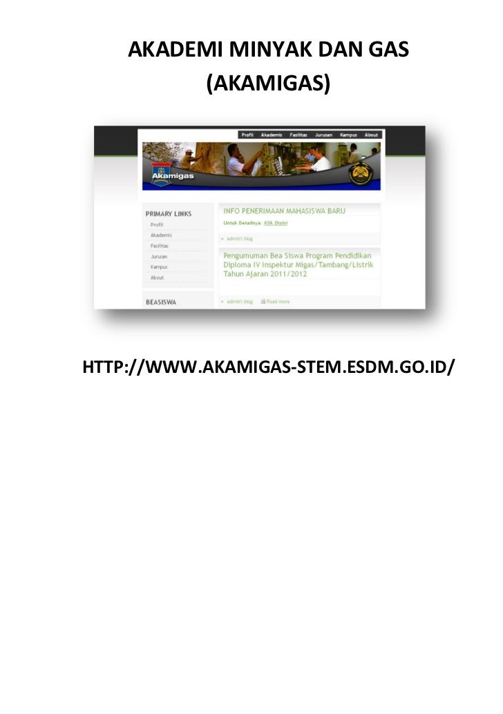 KATALOG PERGURUAN TINGGI KEDINASAN DI INDONESIA