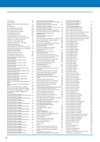 22
Петля ввертная	 371
Петля гаражная	 371
Петля полипропиленовая компенсационная
Pro Aqua	 742
Петля рояльная	 372
Петля универсальная B2-STEEL	 372
Петля универсальная B4-STEEL	 372
Петля универсальная накладная	 373
Петля универсальная ПН 1	 373
Петля универсальная ПН 5	 373
«Петролит Базовый», клей для плитки 	 68
«Петролит ГБ» зимний, клей для газобетона 	 65
«Петролит ГБ», клей для газобетона 	 64
«Петролит», кладочный раствор 	 65
«Петролит Классик Плюс», штукатурка 	 82
«Петролит Литой бетон»,
ровнитель для пола первичный 	 72
«Петролит ЦПС-150», цементно-песчаная смесь 	 72
«Петролит ЦПС-150», цементно-песчаная смесь 	 83
«Петролит ЦПС-300 Профи»,
цементно-песчаная смесь 	 83
Петрофлекс (Стеклопласт) П40	 193
Петрофлекс (Стеклопласт) С40	 193
Печь трамвайная ПЭТ 1 кВт Спектр	 872
Пила дисковая 5604 R, 950 Вт, 165 мм
(паркетка), Makita	 476
Пила дисковая 5704 R ,1200 Вт, 190 мм
(паркетка), Makita	 476
Пила дисковая GKS 160, 1050 Вт, 160 мм
(паркетка), Bosch	 476
Пила дисковая GKS 190, 1400 Вт, 190 мм
(паркетка), Bosch	 476
Пила дисковая ДП-165/1200, 1200 Вт, 165 мм
(паркетка), «Интерскол»	 476
Пила дисковая ДП-190/1600 М, 1600 Вт, 190 мм
(паркетка), «Интерскол»	 477
Пила дисковая ДП-235/2000, 2000 Вт, 235 мм
(паркетка), «Интерскол»	 477
Пила дисковая ЦП-50161, 1300 Вт, 160 мм
(паркетка), «Энергомаш»	 477
Пила дисковая ЦП-50186, 1600 Вт, 185 мм
(паркетка), «Энергомаш»	 477
Пила монтажная 2414 NB, 2000 Вт, 355х25,4 мм,
Makita	478
Пила торцовочная LS 1040, 1650 Вт, 255x30 мм,
Makita	478
Пила цепная 118, 1800 Вт, 35 см, Champion	 477
Пила цепная UC 3520 A, 1800 Вт, 35 см, Makita	 478
Пила цепная UC 4030 A, 2000 Вт, 40 см, Makita	 478
Пила цепная ПЦ-16/2000 Т, 2000 Вт, 40 см,
«Интерскол»	478
Пилки для лобзика по дереву
для криволинейных пропилов T101 AО (1,5-20 мм) 	 411
Пилки для лобзика по дереву
для криволинейных пропилов T244DA (3-20 мм)	 411
Пилки для лобзика по дереву
для прямых пропилов T13 (8-50 мм) 	 410
Пилки для лобзика по дереву
для прямых пропилов T101AIF (2-30 мм), Bosch	 408
Пилки для лобзика по дереву
для прямых пропилов T101B (3-30 мм), Bosch	 409
Пилки для лобзика по дереву
для прямых пропилов T101BR (3–30 мм), Bosch	 409
Пилки для лобзика по дереву
для прямых пропилов T101D (10-45 мм), Bosch	 408
Пилки для лобзика по дереву
для прямых пропилов T111C (4-50 мм), Bosch	 409
Пилки для лобзика по дереву
для прямых пропилов T119B (2-15 мм), Bosch	 408
Пилки для лобзика по дереву
для прямых пропилов T144D (5–50 мм), Bosch	 409
Пилки для лобзика по дереву
для прямых пропилов T234X (3-30 мм) 	 410
Пилки для лобзика по дереву
для прямых пропилов T301CD (10-65 мм)	 410
Пилки для лобзика по дереву
для прямых пропилов T301DL (8-85 мм)	 410
Пилки для лобзика по дереву
для прямых пропилов T344D (10-70 мм) 	 409
Пилки для лобзика по дереву
для прямых пропилов T774D (10-135 мм) 	 410
Пилки для лобзика по металлу для
криволинейных пропилов T218A (1-3 мм), Bosch	 411
Пилки для лобзика по металлу
для прямых пропилов T118A (1-3 мм), Bosch	 411
Пилки для лобзика по металлу
для прямых пропилов T118G (0,5-1,5 мм), Bosch	 411
Пилки для лобзика по металлу
для прямых пропилов T118B (2,5-6 мм) Bosch 	 412
Пилки для лобзика по плитке T150DIA (1-10 мм)	 412
Пилки для лобзика универсальные
T323MF (5-50 мм)	 412
Пилки для лобзика универсальные
T345XF (10-70 мм)	 412
Пилки для лобзика универсальные, набор, Bosch 	412
Писсуар Sanita «Орион» с краном и сифоном	 830
Писсуар Vidima «СеваМикс»	 830
Пистолет для анкера химического ITH Sormat	 626
Пистолет для герметика закрытый
профессиональный	583
Пистолет для герметика пластиковый	 583
Пистолет для герметика стальной
полукорпусной	583
Пистолет для герметика стальной
скелетный усиленный	 583
Пистолет для монтажной пены Armero	 583
Пистолет для монтажной пены Armero Teflon	 583
Пистолет для монтажной пены Hesler 	 584
Пистолет для монтажной пены Hesler Teflon 	 584
Пистолет для монтажной пены Zolder 	 584
Пистолет для монтажной пены Zolder 	 584
Пистолет для монтажной пены,
тефлоновый адаптер 	 584
Пистолет монтажный ПЦ-08	 479
Пистолет-разбрызгиватель металлический,
8 режимов	 516
Планка карнизная для битумной черепицы	 190
Планка карнизная для металлочерепицы	 202
Планка монтажная полипропиленовая
с двумя водорозетками Pro Aqua	 742
Планка монтажная с двумя водорозетками
Tiemme	758
Планка монтажная с двумя углами	 765
Планка примыкания для металлочерепицы	 203
Планка торцевая для битумной черепицы	 190
Планка торцевая для металлочерепицы	 203
Планка финишная Vinyl-On	 208
Планка цокольная из ДПК (древесно-полимерный
композит) для террасной доски Inowood	 172
Планкен скошенный «Лиственница», сорт АВ	 161
Пластина гвоздевая оцинкованная 	 643
Пластина крепежная оцинкованная 	 643
Пластина соединительная оцинкованная 	 644
Пластина Т-образная оцинкованная 	 644
Пластификатор в цементные растворы TermoBet	 111
Пластификатор для бетона PlasBet	 111
Пластификатор для кладочных
и штукатурных растворов Cemplas, порошок	 111
Пластификатор для кладочных
и штукатурных растворов Cemplas	 111
Плащ нейлоновый	 554
Плащ нейлоновый сигнальный	 555
Плащ ПВХ	 555
Пленка армированная
(основа – синтетическое полотно)	 326
Пленка армированная (полимерная основа)	 326
Пленка воздушно-пузырчатая	 326
Пленка защитная	 536
Пленка защитная с клейким краем	 536
Пленка парниковая (рукав – 1,5 м)	 327
Пленка техническая, рукав	 327
Пленка черная	 327
Плинтус	164
Плинтус из пенополистирола «Плинтэкс»	 229
Плинтус с кабель-каналом и мягким краем	 259
Плинтус с кабель-каналом и мягким краем
Rico Leo	 262
Плита OSB-3 (ориентированно-
стружечная плита), шпунт с 4 сторон, EGGER	 174
Плита OSB-3 (ориентированно-
стружечная плита), EGGER	 173
Плита OSB-3 (ориентированно-
стружечная плита), Европа	 174
Плита OSB (ориентированно-
стружечная плита), Формат – USA	 174
Плита к подвесному потолку Artic 	 231
Плита к подвесному потолку Lilia 	 232
Плита к подвесному потолку Medicare Standart 	 232
Плита к подвесному потолку «Байкал»	 233
Плита к подвесному потолку «Жемчужина»	 234
Плита к подвесному потолку кассетная «Албес»	 233
Плита к подвесному потолку кассетная «Албес» S 	233
Плита к подвесному потолку «Оазис» 	 234
Плитка бордюр «Аква»	 690
Плитка бордюр «Альтаир»	 692
Плитка бордюр «Асти»	 694
Плитка бордюр «Брава»	 696
Плитка бордюр «Ирис»	 698
Плитка бордюр «Каррара»	 702
Плитка бордюр «Оливе»	 704
Плитка бордюр «Сиеста»	 706
Плитка бордюр «Шелк»	 708
Плитка бордюр «Эдем»	 710
Плитка декор «Аква»	 691
Плитка декор «Альтаир»	 693
Плитка декор «Асти»	 695
Плитка декор «Брава»	 697
Плитка декор «Ирис»	 699
Плитка декор «Каррара»	 702
Плитка декор «Оливе»	 705
Плитка декор «Сиеста»	 707
Плитка декор «Шелк»	 708
Плитка декор «Эдем»	 711
Плитка напольная «Аква»	 691
Плитка напольная «Альтаир»	 693
Плитка напольная «Асти»	 695
Плитка напольная «Брава»	 697
Плитка напольная «Гармония»	 701
Плитка напольная «Ирис»	 699
Плитка напольная «Каррара»	 703
Плитка напольная «Ника»	 701
Плитка напольная «Оливе»	 705
Плитка напольная «Сиеста»	 707
Плитка напольная «Шелк»	 709
Плитка напольная «Эдем»	 711
Плитка облицовочная	 712
Плитка облицовочная «Аква»	 691
Плитка облицовочная «Альтаир»	 693
Плитка облицовочная «Асти»	 695
Плитка облицовочная «Брава»	 697
Плитка облицовочная «Ирис»	 699
Плитка облицовочная «Калейдоскоп»	 700
Плитка облицовочная «Каррара»	 703
Плитка облицовочная «Оливе»	 705
Плитка облицовочная «Сиеста»	 707
Плитка облицовочная «Шелк»	 709
Плитка облицовочная «Эдем»	 711
Плитка тротуарная «8 кирпичей» 	 309
Плитка тротуарная «12 камней» 	 310
Плитка тротуарная «Брусчатка» (кирпичик) 	 308
Плитка тротуарная «Брусчатка» (классика)	 307
Плитка тротуарная «Калифорния» 	 308
Плитка тротуарная клинкерная 	 308
Плитка тротуарная «Паркет»	 309
Плитка тротуарная «Тучка» 	 309
Плиткорез 	 600
Плиткорез Speed-62 Rubi	 601
Плиткорез Star Rubi 	 601
Плиткорез на подшипниках 	 601
Плиткорез с балеринкой	 600
Плиткорез электрический DU-200-L-BL Rubi 	 601
«Плитонит В», клей для плитки 	 68
22
 