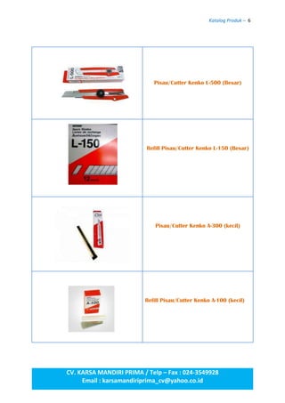 Katalog produk alat tulis | DOCX