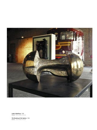 105
•
Lodes saß˚elßana. 1998
Bronza. 21 x 40 x 21 cm
The Breaking of the Sphere. 1998
Bronze. 21 x 40 x 21 cm
 