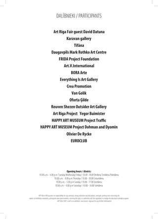 DALĪBNIEKI / PARTICIPANTS
 