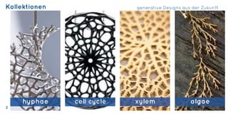 Kollektionen generative Designs aus der Zukunft
2
 