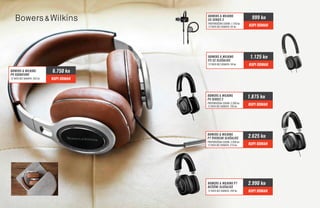 Bowers & Wilkins
P5 Series 2
PREPORUČENA CIJENA: 2.280 kn
12 rata bez kamata: 156 kn
1.875 kn
KUPI ODMAH
Bowers & Wilkins
P7 Overear Slušalice
PREPORUČENA CIJENA: 2.900 kn
12 rata bez kamata: 219 kn
2.625 kn
KUPI ODMAH
Bowers & Wilkins P7
Bežične Slušalice
12 rata bez kamata: 249 kn
2.990 kn
KUPI ODMAH
Bowers & Wilkins
C5 Series 2
PREPORUČENA CIJENA: 1.150 kn
12 rata bez kamata: 83 kn
999 kn
KUPI ODMAH
Bowers & Wilkins
P9 Signature
12 rata bez kamata: 563 kn
6.750 kn
KUPI ODMAH
Bowers & Wilkins
P3 S2 Slušalice
12 rata bez kamata: 94 kn
1.125 kn
KUPI ODMAH
 