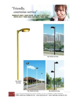 Tiang Lampu  SPBU Lampu  Taman  dan Lampu  Area  Parkir  2022