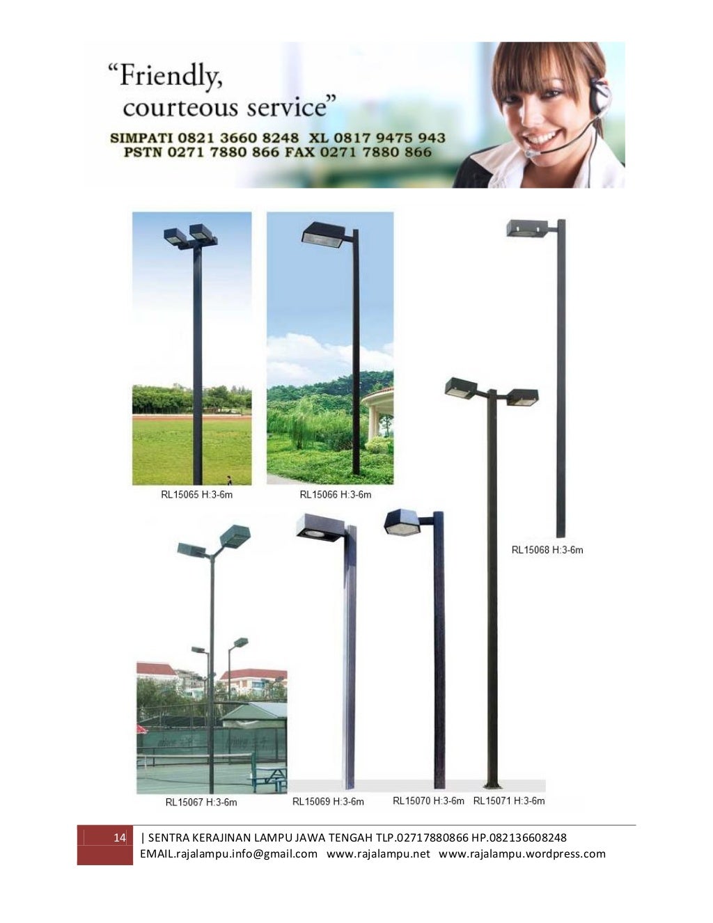 Tiang Lampu SPBU,Lampu Taman dan Lampu Area Parkir 2015