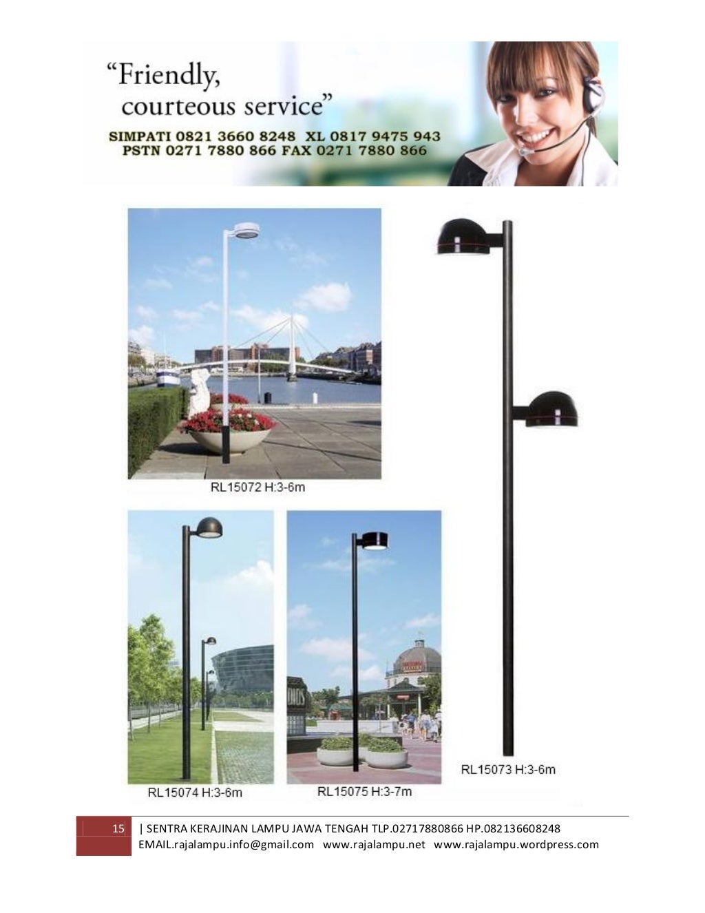 Tiang Lampu SPBU,Lampu Taman dan Lampu Area Parkir 2015