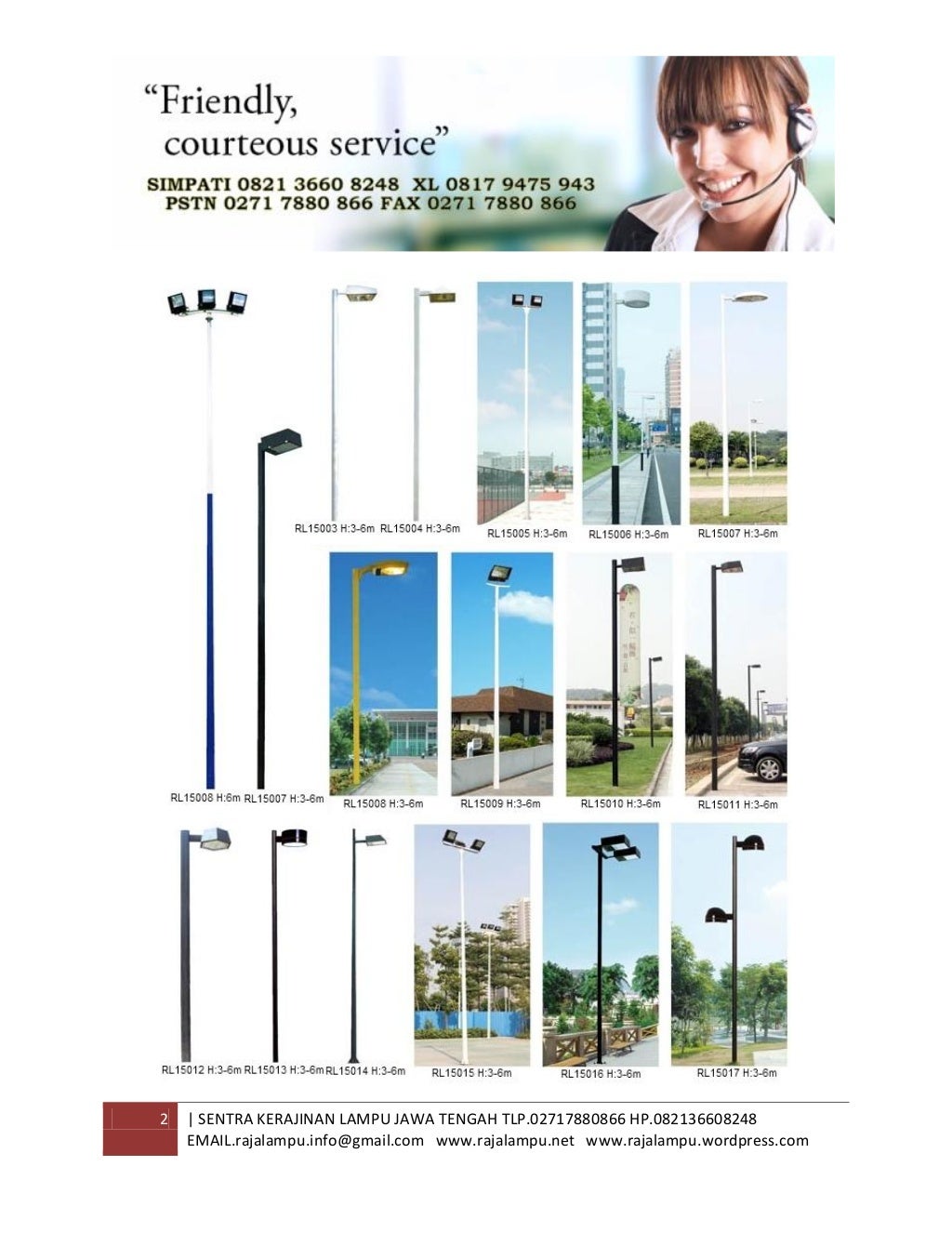 Tiang Lampu SPBU,Lampu Taman dan Lampu Area Parkir 2015