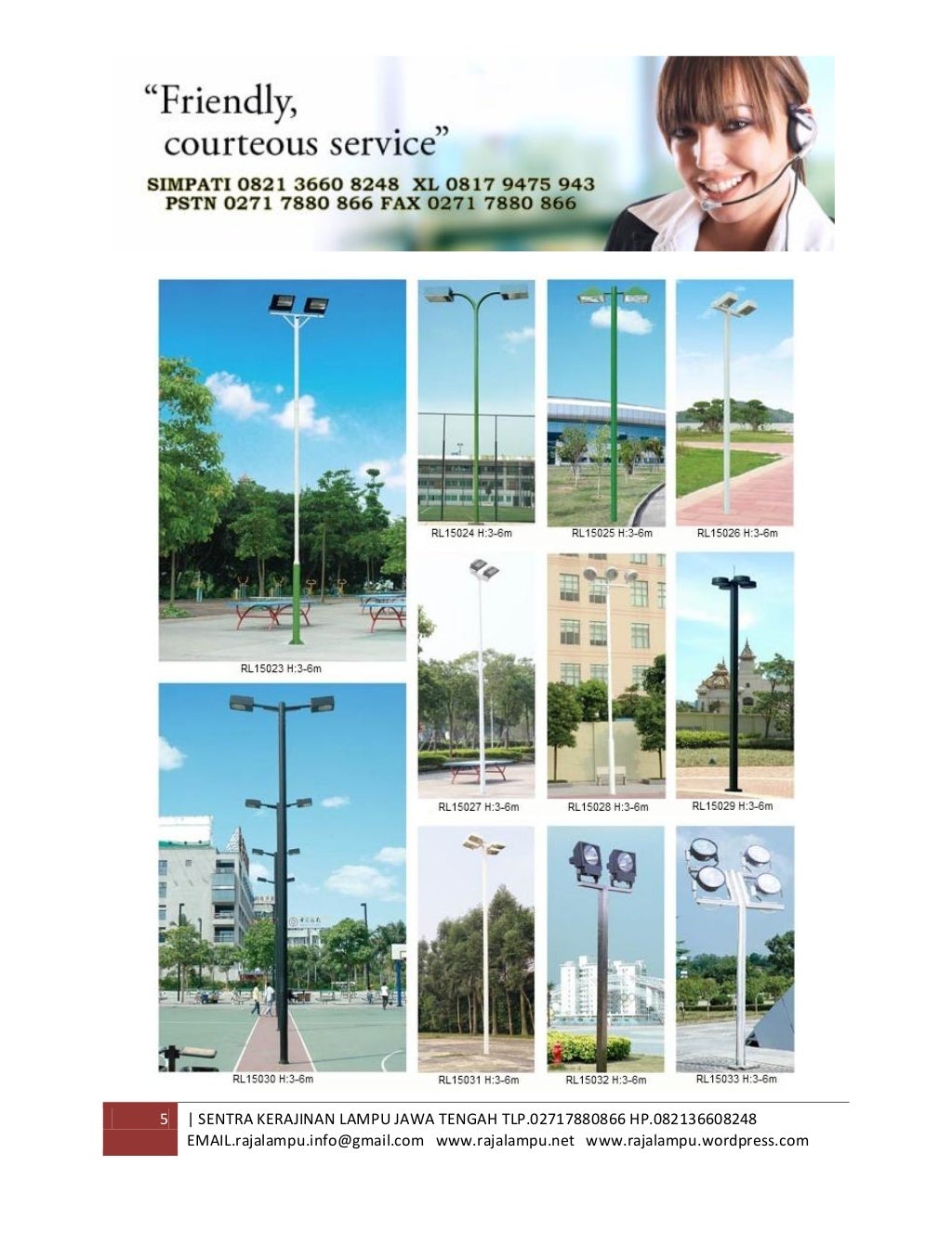 Tiang Lampu SPBU,Lampu Taman dan Lampu Area Parkir 2015