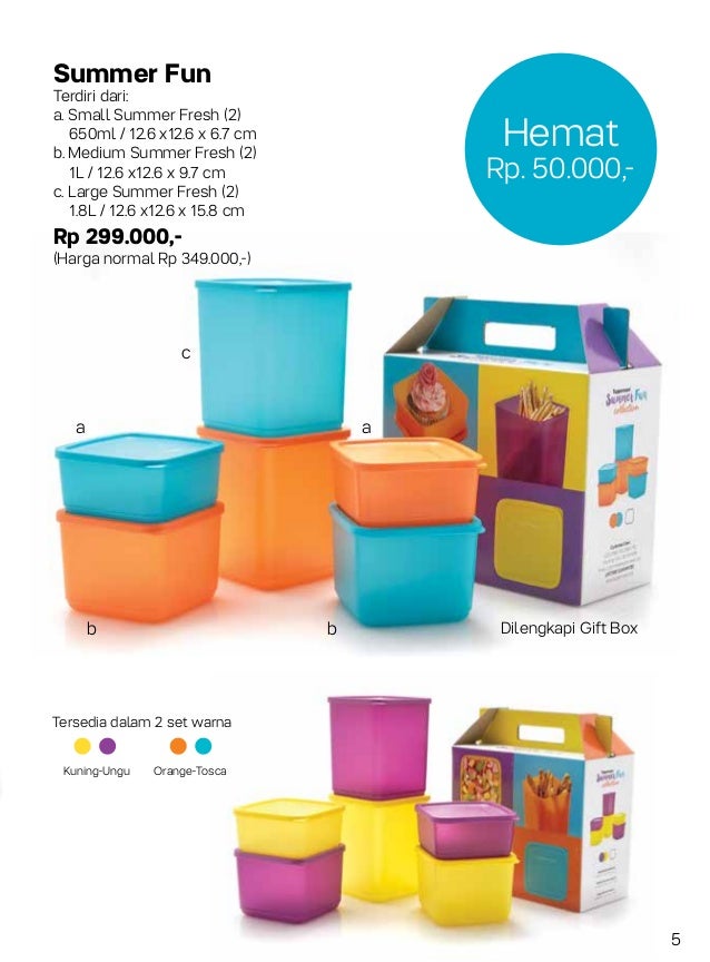 Harga Tupperware Promo 2017 Bulan September