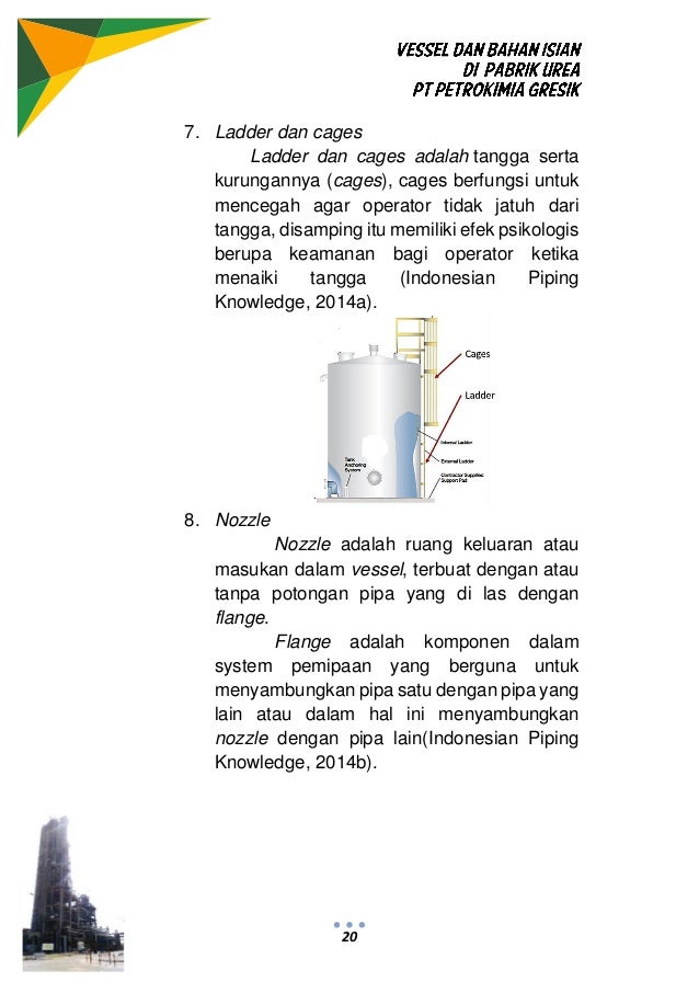 Katalog Vessel dan Bahan Isian Pabrik Urea PT Petrokimia 